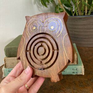 Wooden Owl Labyrinth - 2 piece